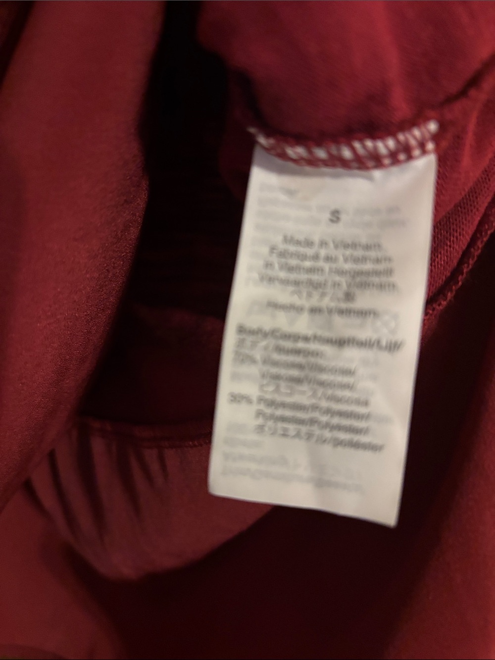 J. Crew Burgundy Layered Hem Sleeveless Tank - Picture 4 of 6